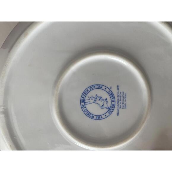 Beatrix Potter Peter Rabbit Gold Trim 2022 Porcelain Plate 8 in - Picture 2 of 5
